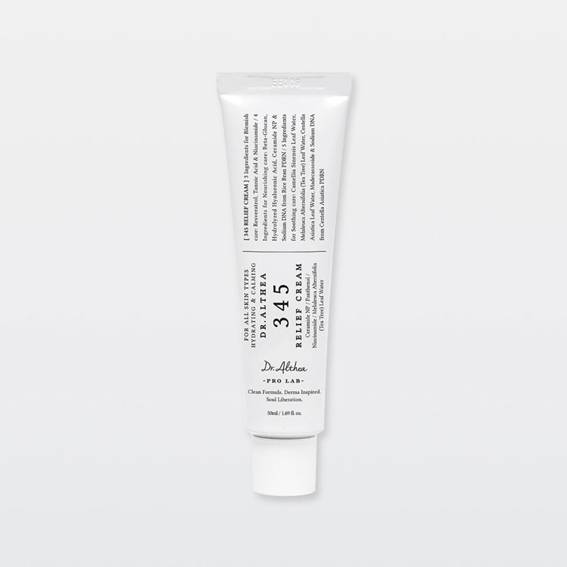 Dr_ Althea 345 Relief Cream _50ml_ _ Vegan Skin Care Gel Cream for Acne_Prone _ Sensitive Skin