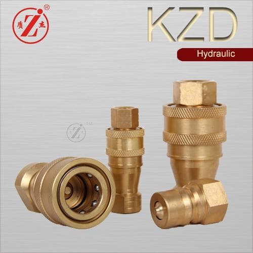 KZD Brass Hydraulic Hose Quick Ation Hydraulic Coupling