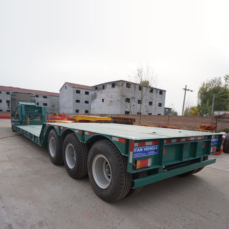 Hydraulic Detachable Gooseneck Lowbed Lowboy Trailers | tradekorea