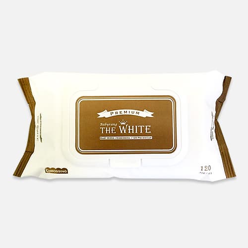 Premium babyrang wet wipes The white with cap _120count_