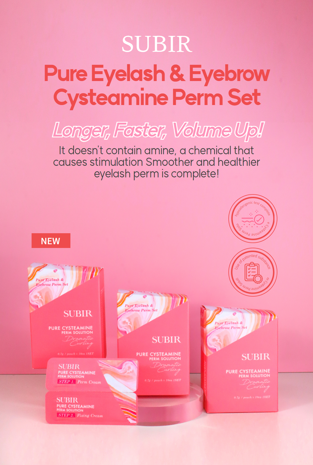 2024 NEW EYELASH BROW PURE CYSTEAMINE_FREE_ BASE PERM CREAM LIFTING CREAM SACHET PACKING PERM CREAM