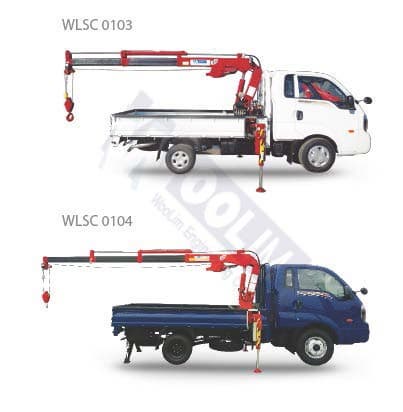small cargo crane_ crane_ truck crane