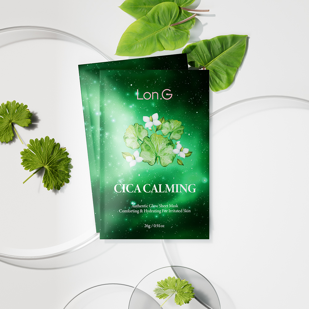 Cica Calming Authentic Glow Sheet Mask_5EA_
