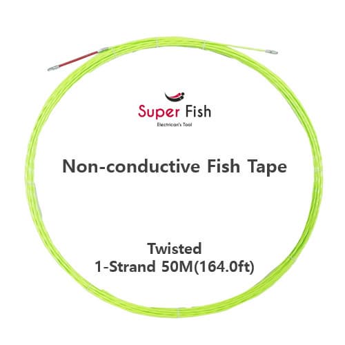 Twisted 1_strands fish tape 50M_164_0ft_ Green from Korea_