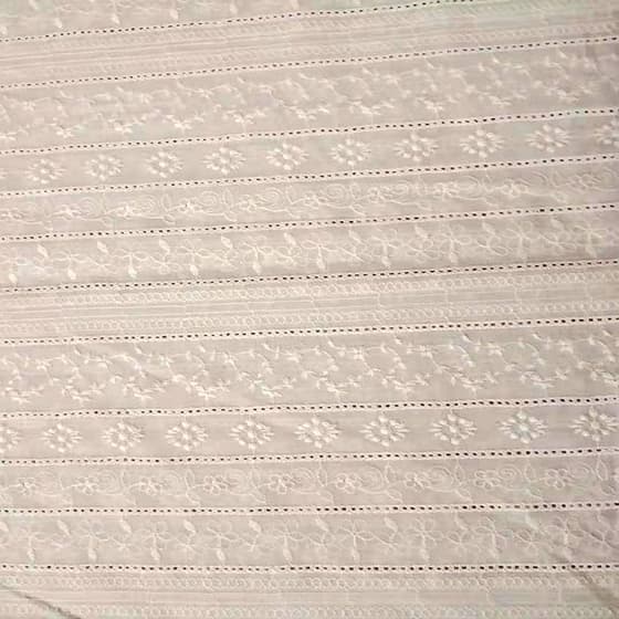 embroidered cotton fabrics lace voile fabric