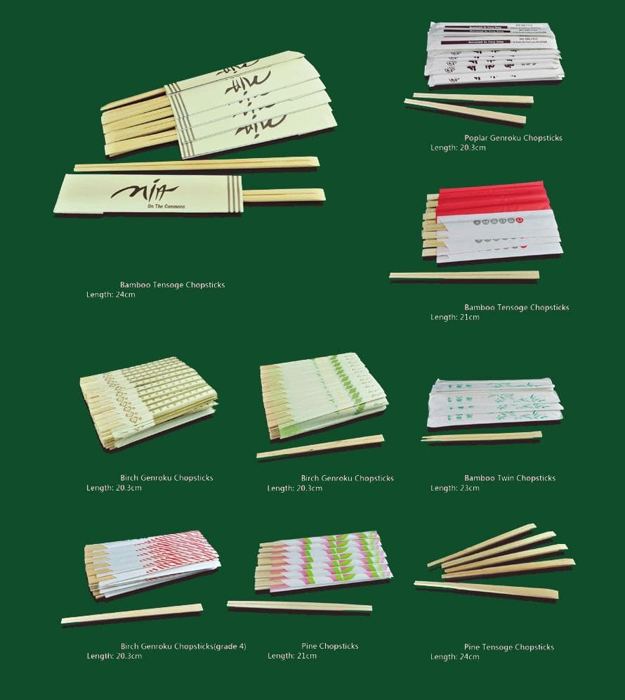Disposable poplar wooden chopsticks snack stick