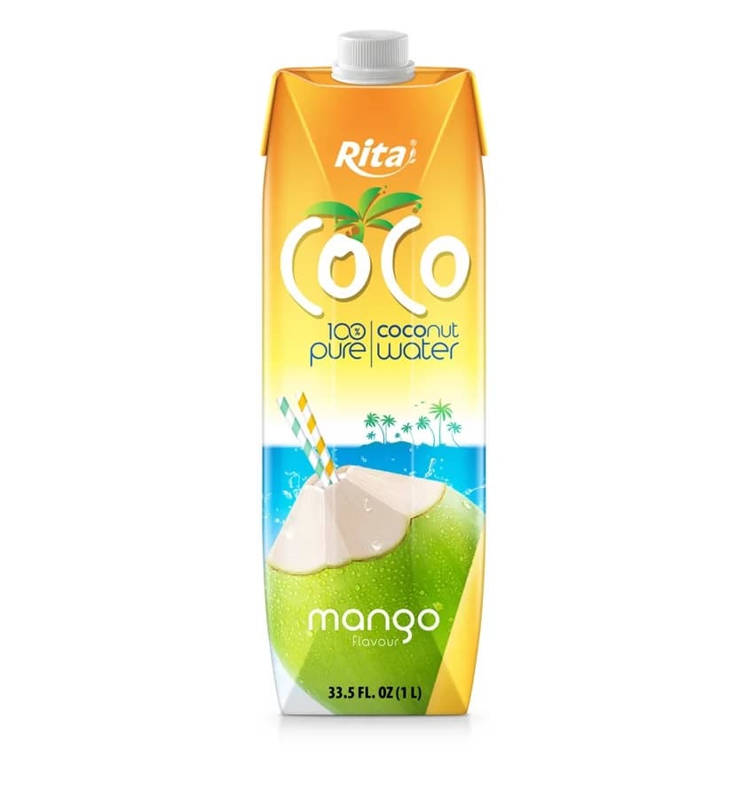 Coco Brand 100_ Pure Coconut Water Mango Flavor