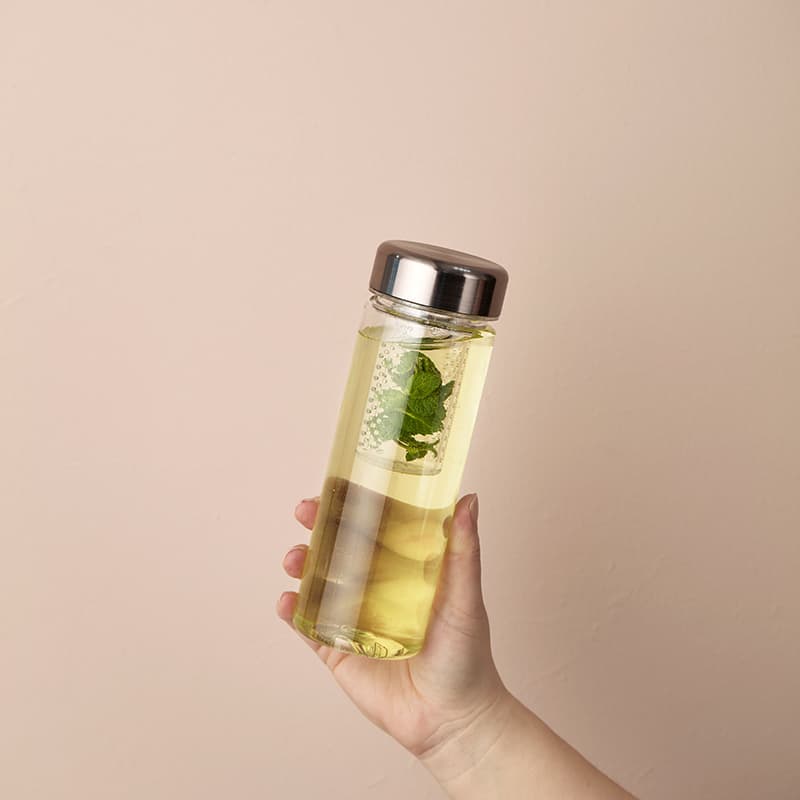 Tritan Tea Bottle Tumbler With Tea Infuser Lid 500ml 17oz Business Promotional Item made in KOREA