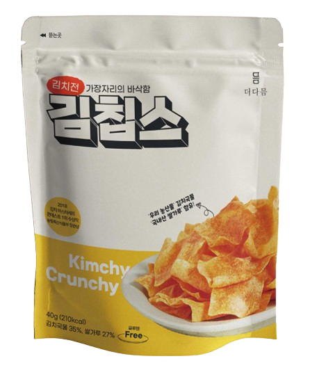 Kimchy Crunchy_ Kimchi pancake flavored snack_ Korean snack_ Korean rice snack