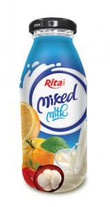 Glass Bottle Mix Milk Drink 250ml