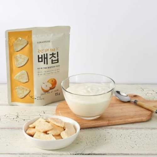 Korean Pear Chip 15g_ Healthy baby snack_ Dried Fruit