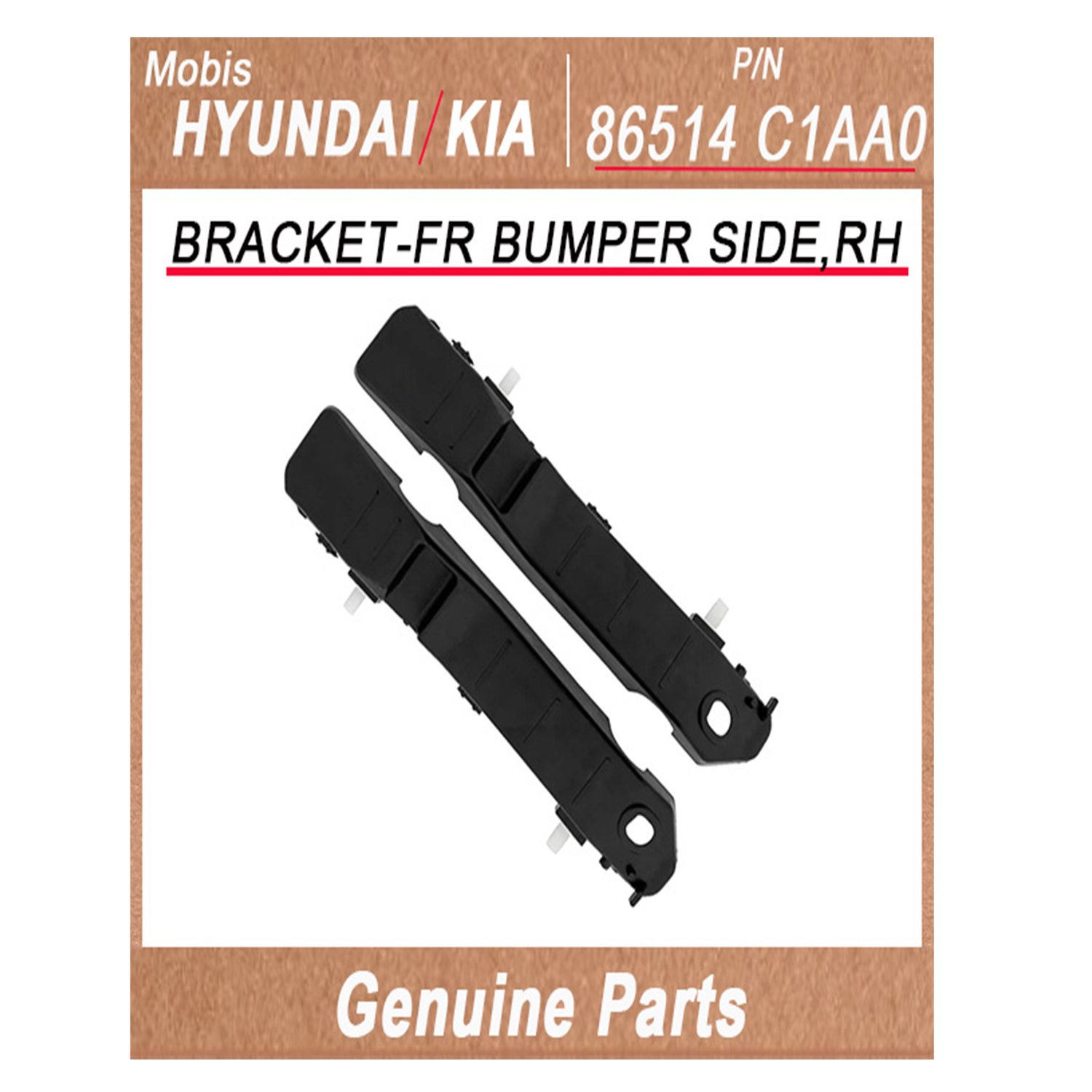 86514C1AA0 _ BRACKET_FR BUMPER SIDE_RH _ Genuine Korean Automotive Spare Parts _ Hyundai Kia _Mobis_