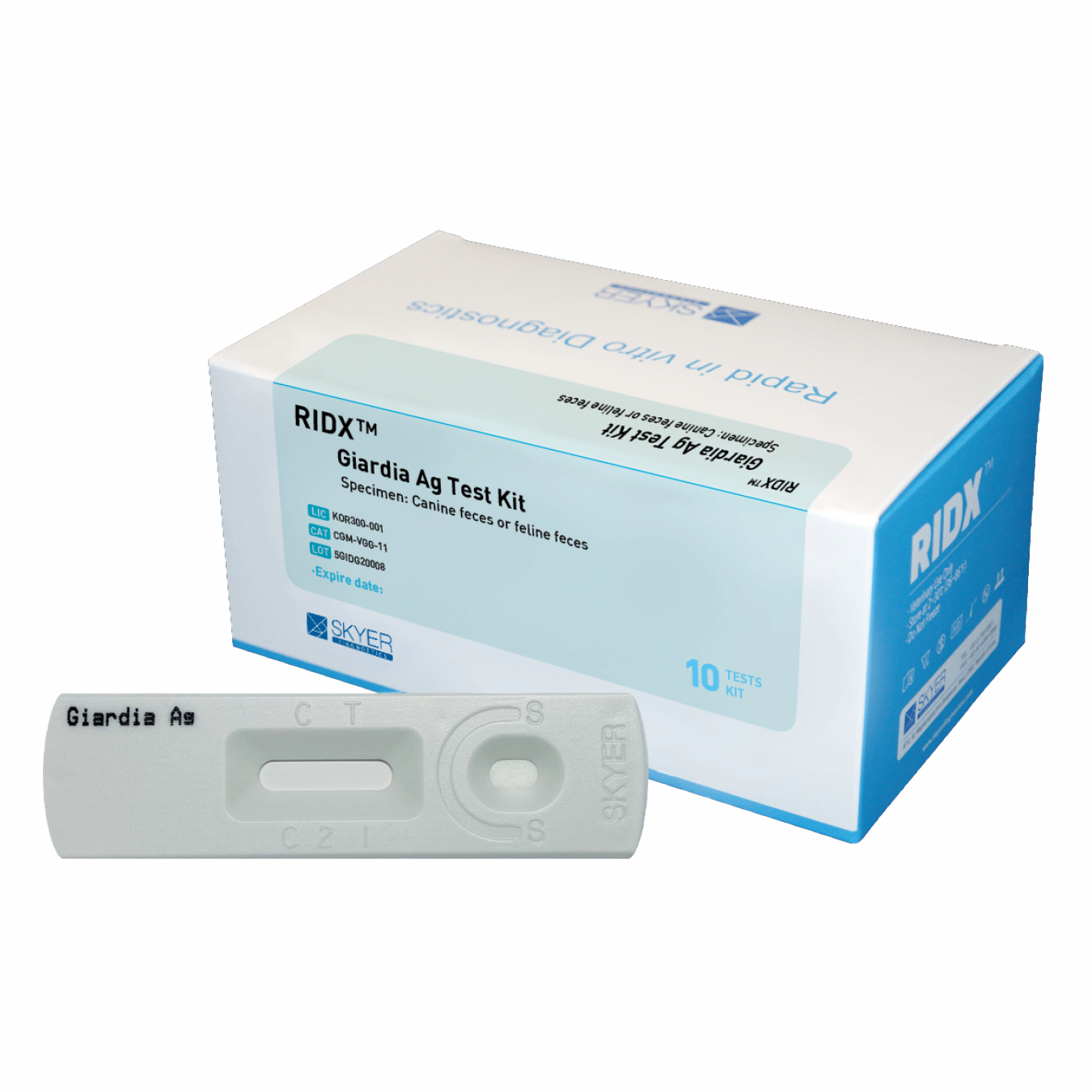 RIDX Giardia Ag Papid Test Kit