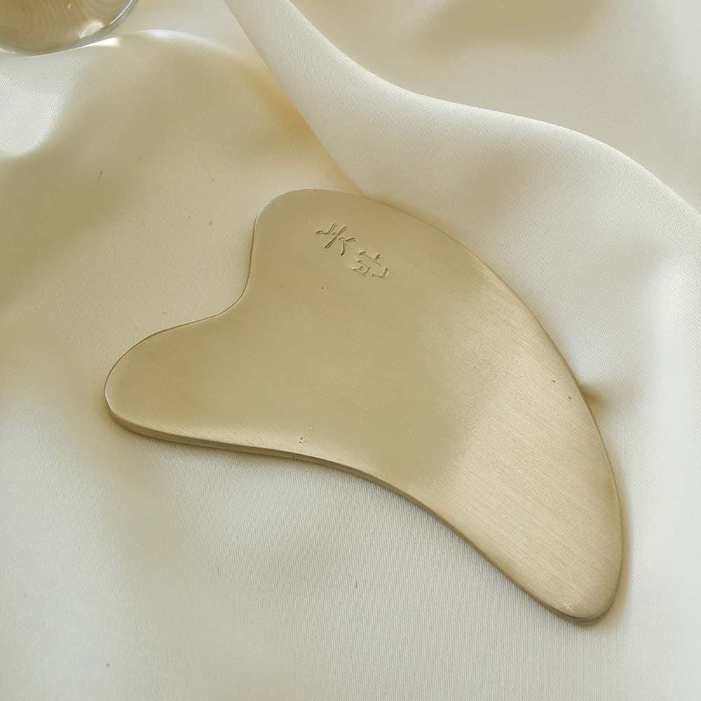 Bronze Heart_shaped Gua Sha