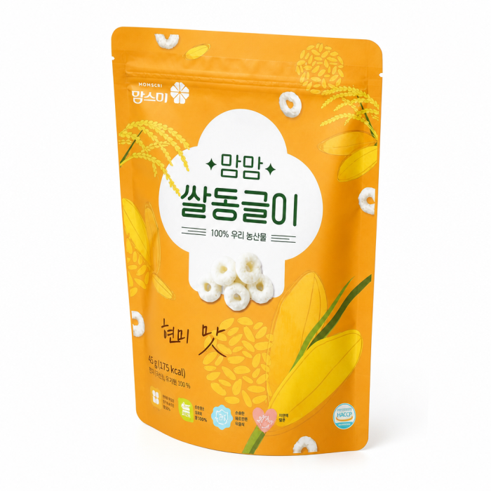 Momsmi_ Organic Rice Ring Snack _Brown Rice flavor_  qr  share Request For Quotation