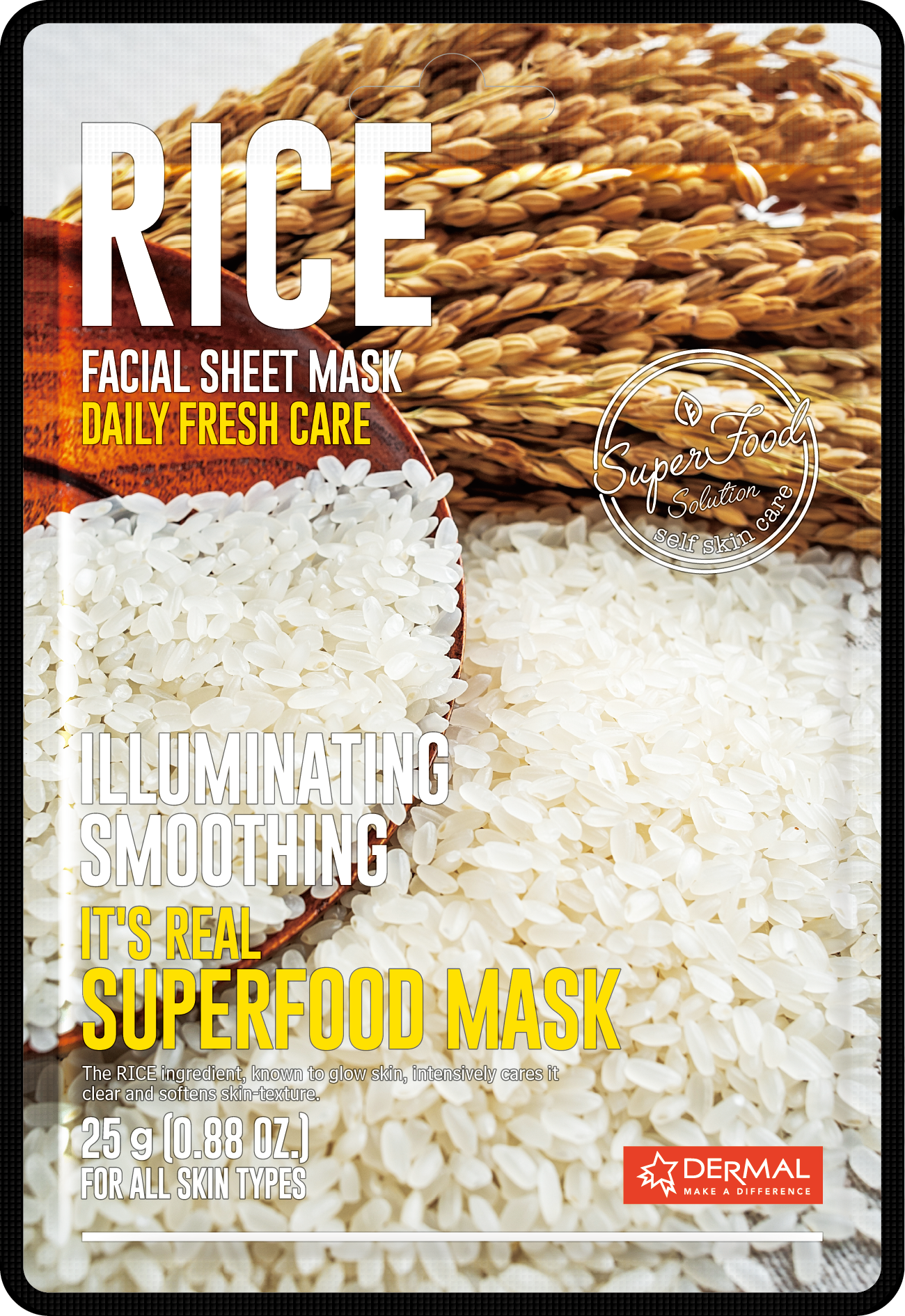 Dermal It_s Real Superfood Mask Rice