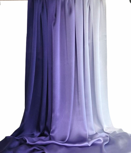 16mm   54 Inch  Purple Ombre  Fabric