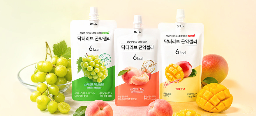 Dr_ Liv Healthy Konjac Jelly 150g x 10 Packs _3 Flavors Available_