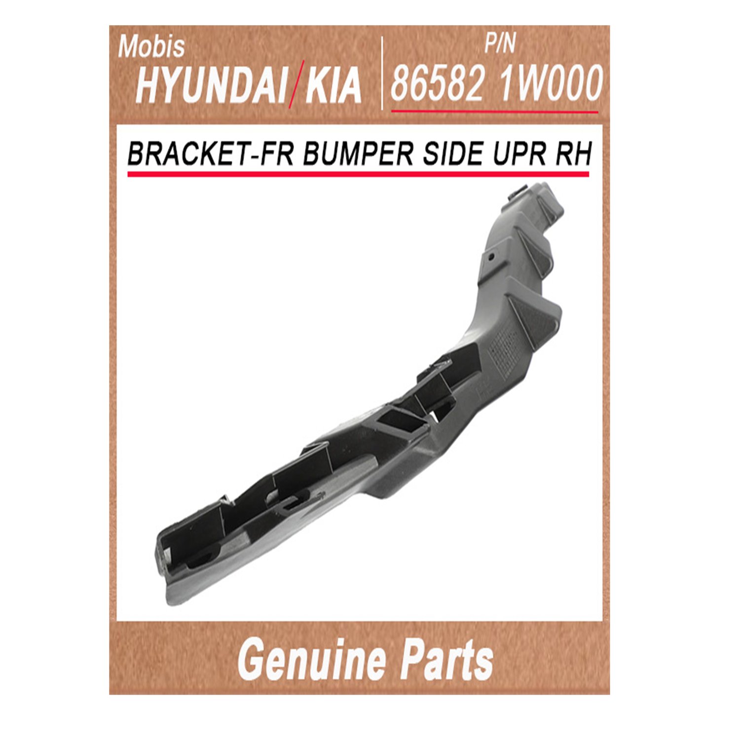 865821W000 _ BRACKET_FR BUMPER SIDE UPR RH _ Genuine Korean Automotive Spare Parts _ Hyundai Kia _Mo