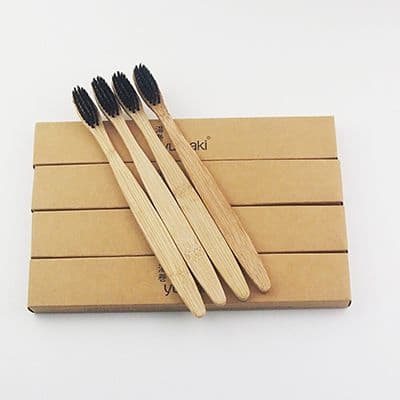 Biodegradable bamboo toothbrush reusable type and disposable type from Vietnam factory