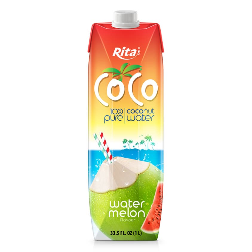 Supplier 100_ Pure Coconut Water Watermelon Flavor