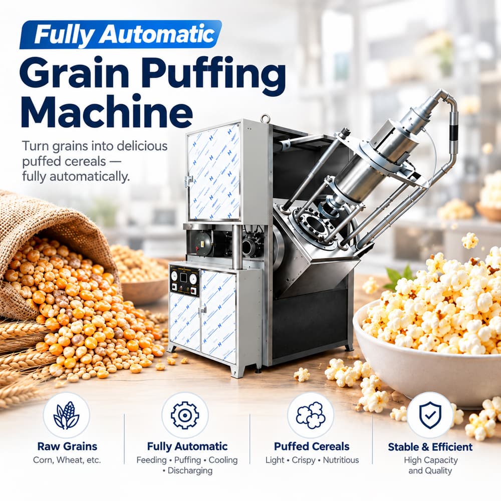 POPPING PUFFING CEREAL MAKING MACHINE _Electric Power type_