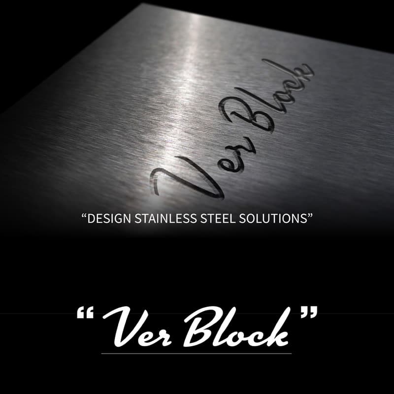 Peel _ Stick Stainless Steel Tile Ver Block
