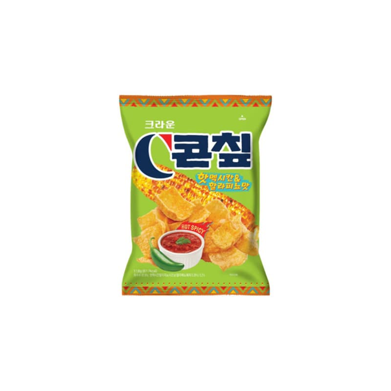 CROWN Corn Chip Hot Mexican Jalapeno Flavor