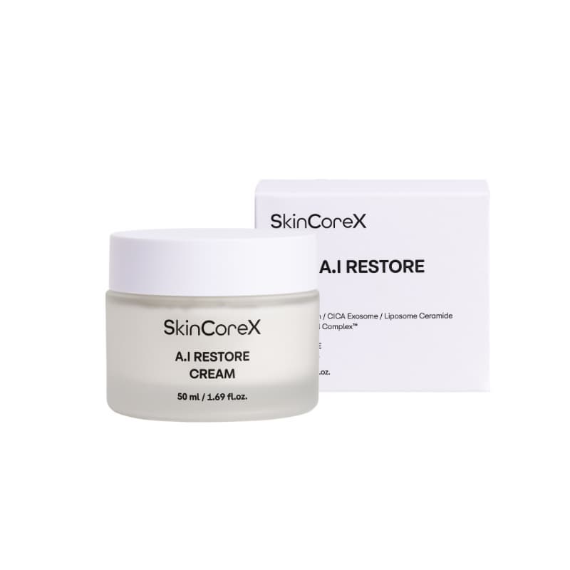 SkinCoreX A_I Restore Cream PDRN Ectoin CICA Exosome Liposome Ceramide Korean Skincare 50mL