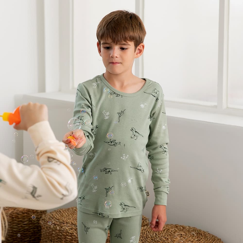 Modal Organic Cotton 20N sleepwear Dinosaur
