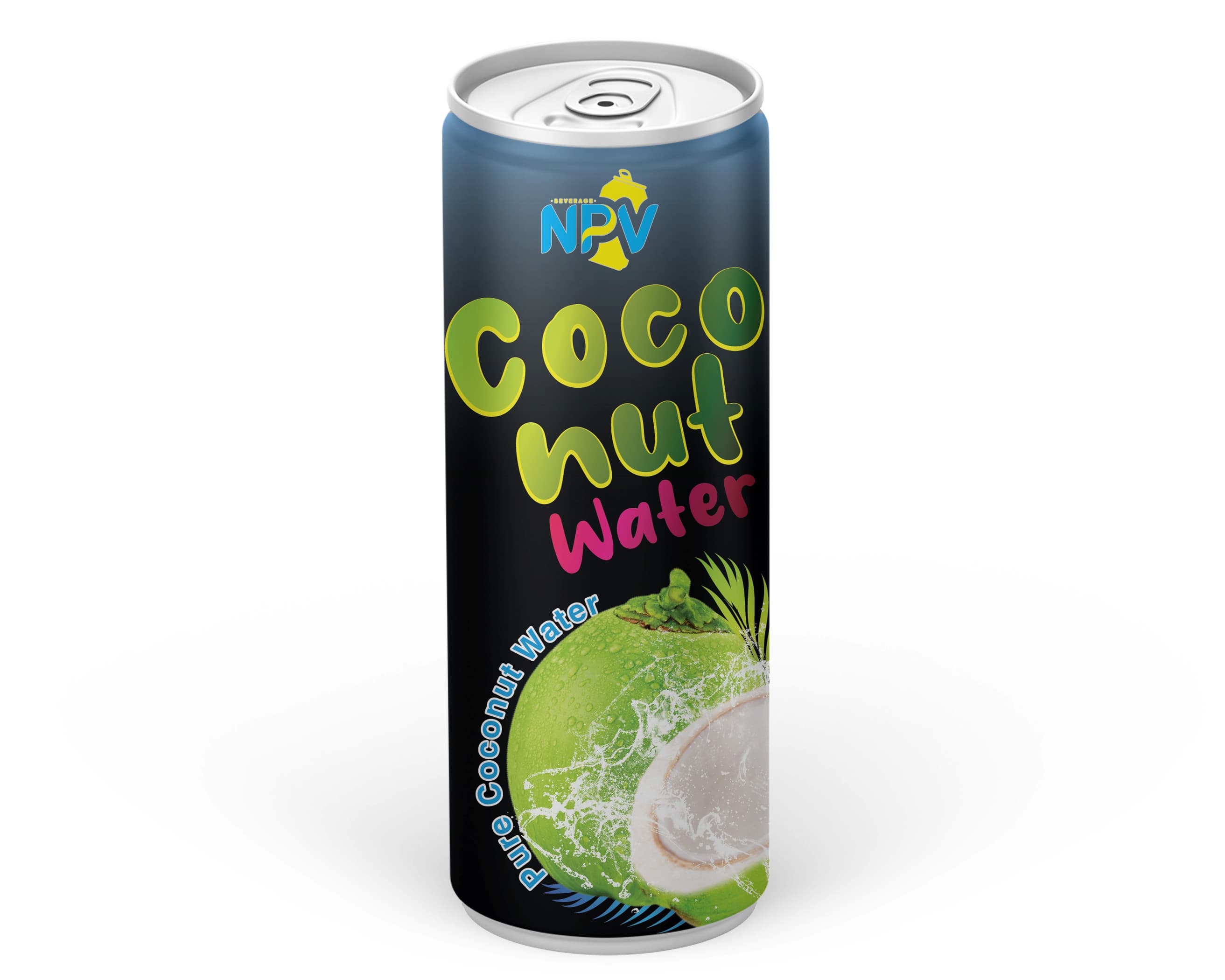 PRIVATE LABEL NPV NATURAL COCONUT WATER 330ML SLIM CAN