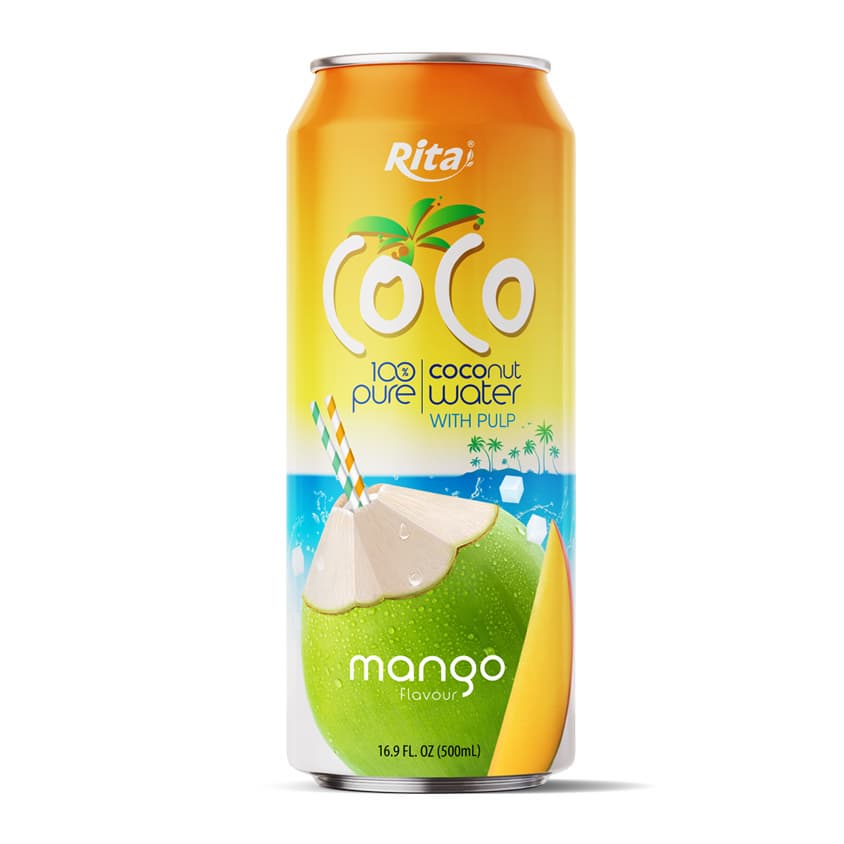 100_ Pure Coconut Water With Pulp And Mango