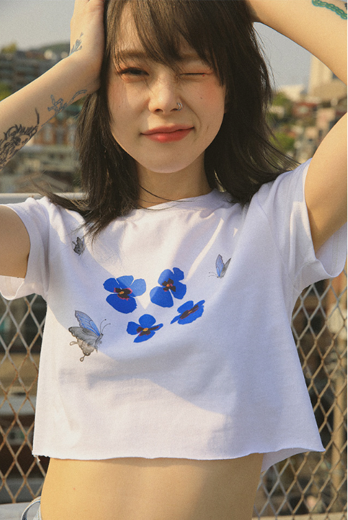 Butterfly T_shirts_ T_shirts_ top shirts_ women shirts