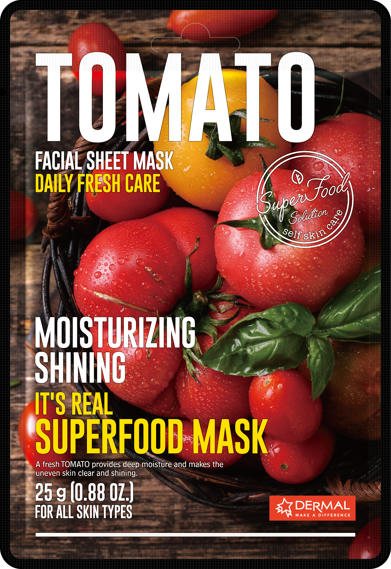 Dermal It_s Real Superfood Mask Tomato