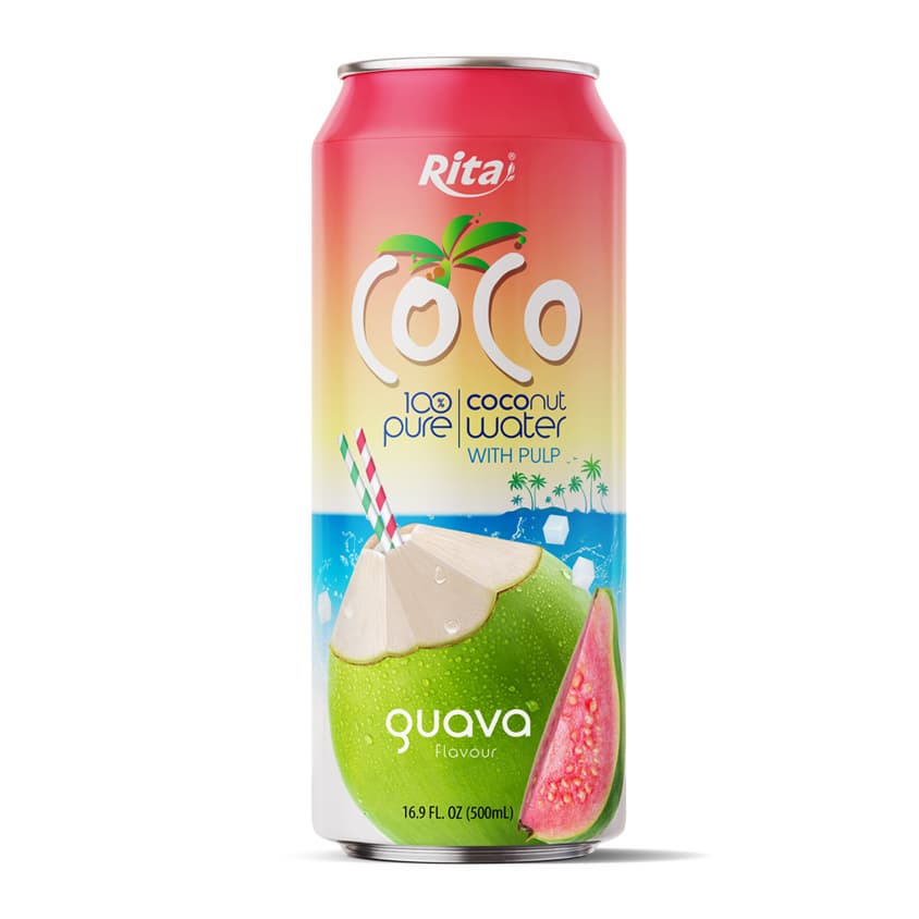 100_ Pure Coconut Water With Pulp And Guava