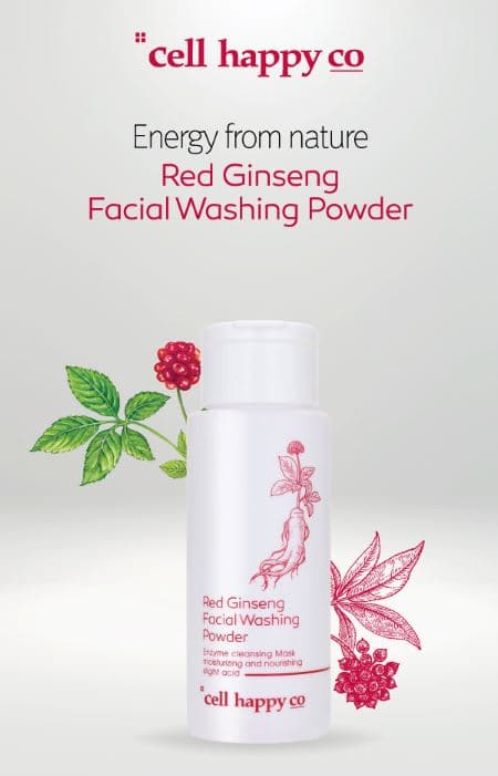 Red Ginseng facial washing powder