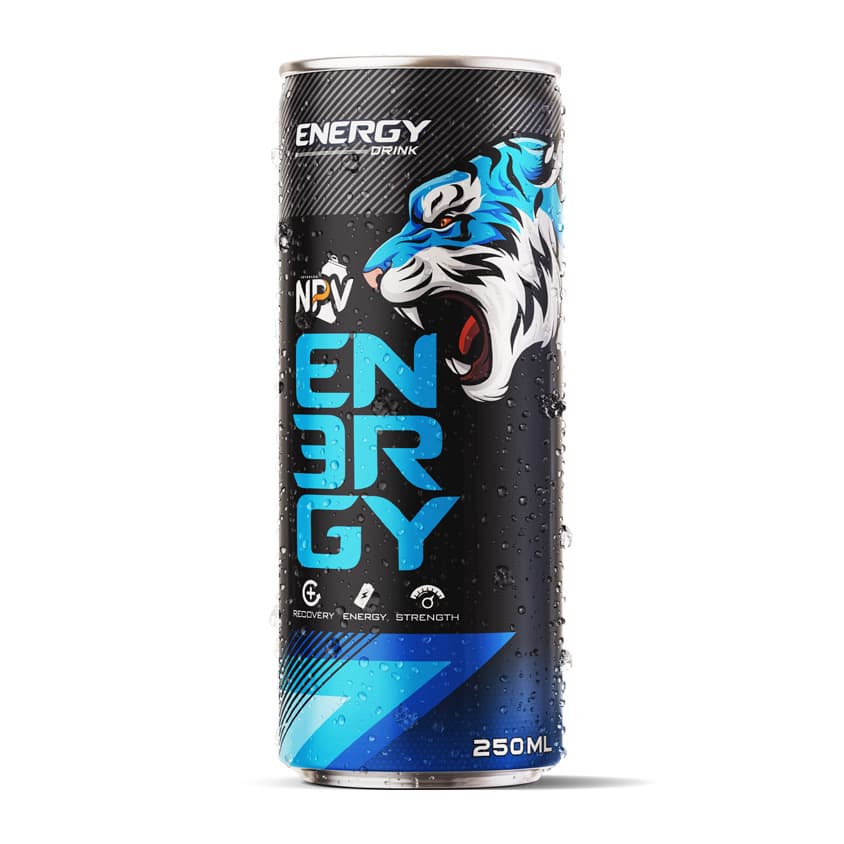 SUPPLIER PRIVATE LABEL BEST QUALITY NPV BRAND ENERGY DRINK 250ML SLIM CAN