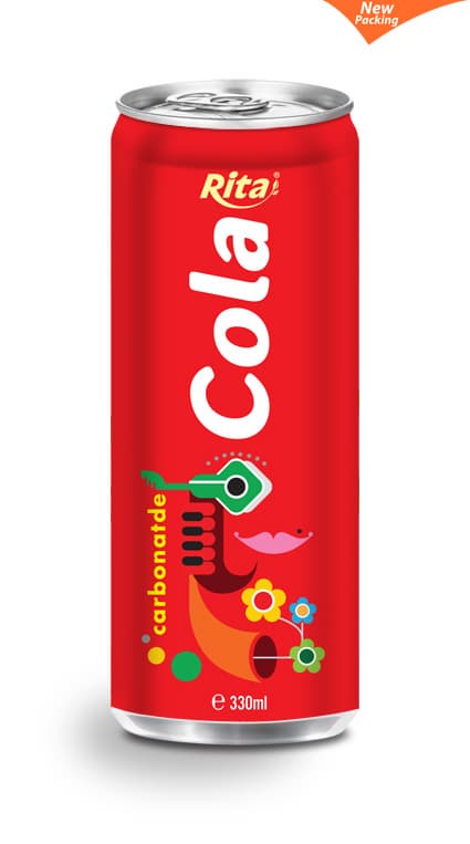 330ml Canned Carbonated Soft Drink Cola Flavor