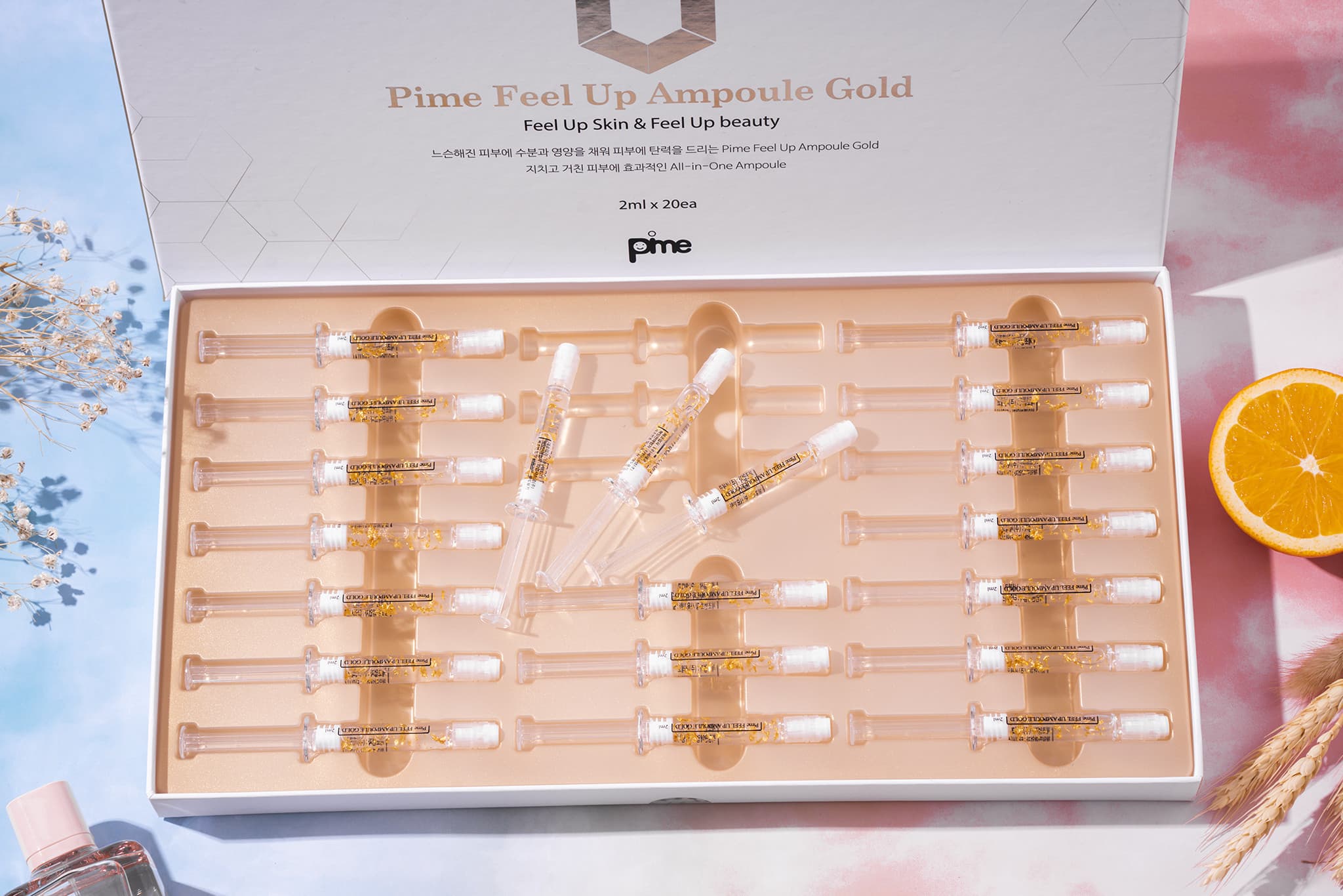 Pime Feel up Ampoule Gold Skin Care Cosmetics