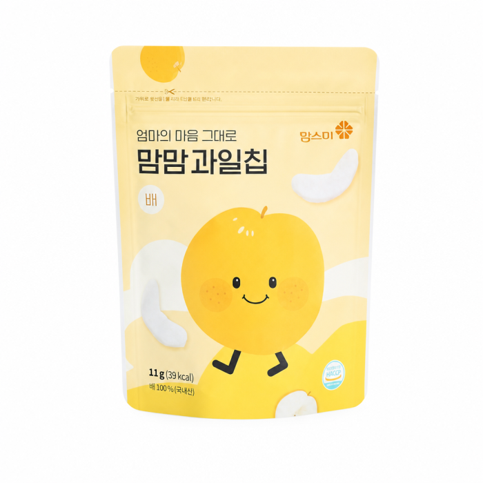 Mommom Fruit Chip_ Pear _100_ Korean Pear_ Freeze_Dried_  qr  share Request For Quotation