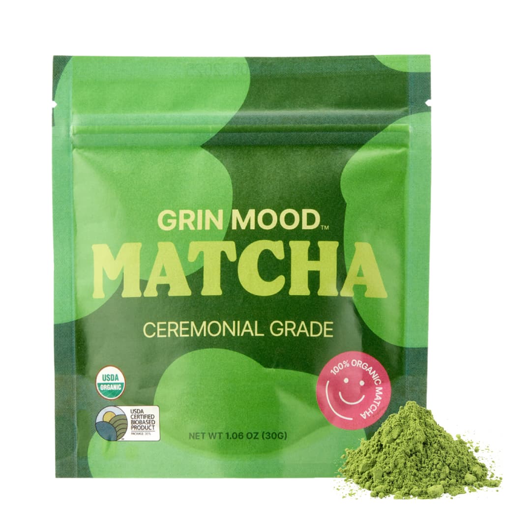 GRIN MOOD DECAFFEINATED USDA ORGANIC HALAL MATCHA