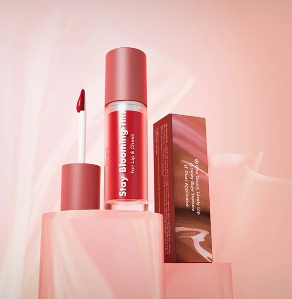 _UNPA_ Bubi Bubi Stay Blooming Tint For Lip _ Cheek Camellia Red 3_5ml