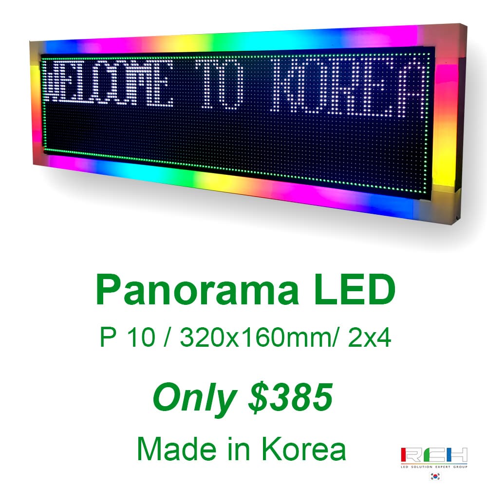 Panorama LED made in Korea_P10_ 320X160mm_ 2X4