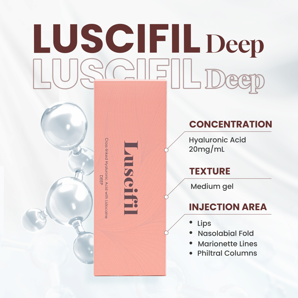 Luscifil Deep Dermal Filler HA Hyaluronic Acid Korean for facial lines_ eye_ nose_ lips_ cheek