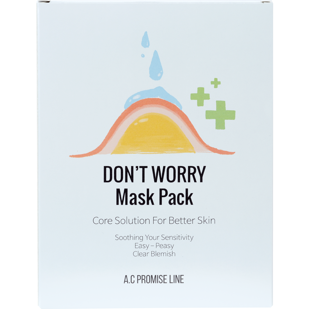 A_C Promise Line _ DON_T WORRY Mask Pack_ Acne_prone type of skin_ blemish_ trouble