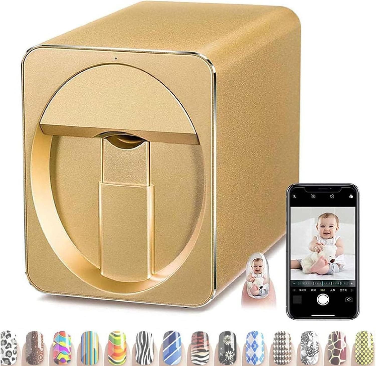 Intelligent 3D Nail Art Printer Portable WiFi Digital Mobile Machine DIY Beauty Equipment