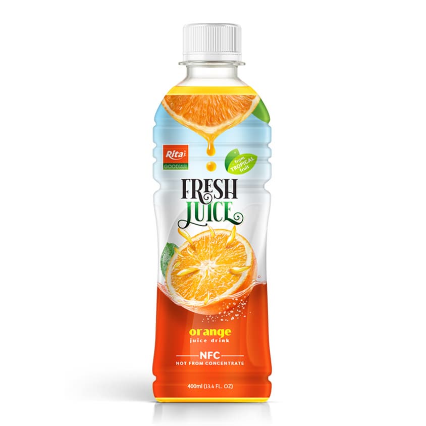 350ml Pet Bottle Pure Real Natural Orange Juice