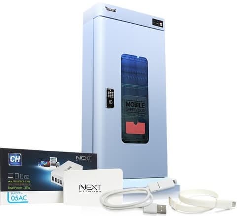 Smartphone safety box for charging _ sterilization of phone