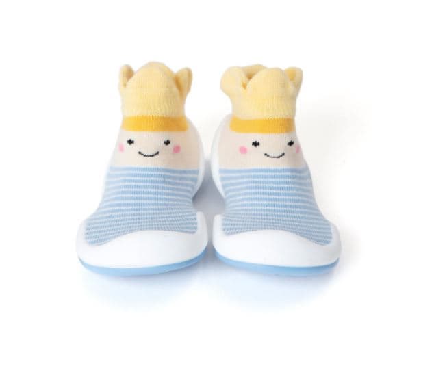 Baby socks shoes _Slipper__Crown blue