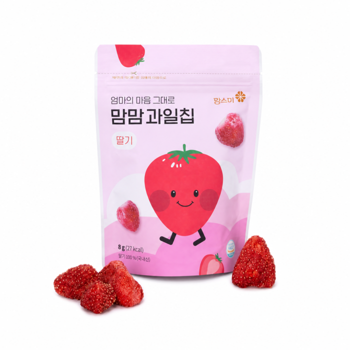 Mommom Fruit Chip_ Strawberry _100_ Korean Strawberry_ Freeze_Dried_